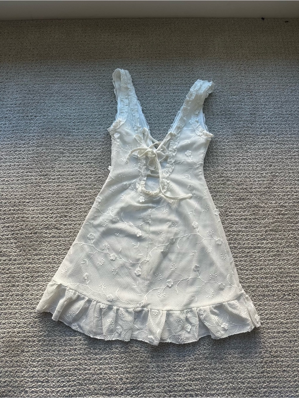 Princess Polly White Floral Mini Dress - Picture 2 of 5